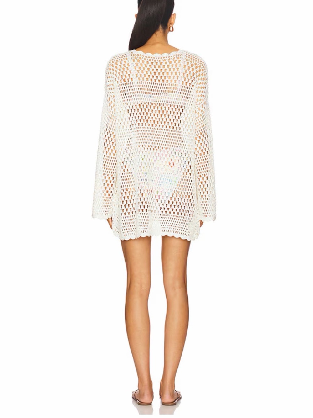 Show Me Your MuMu White Crochet Swim Coverup